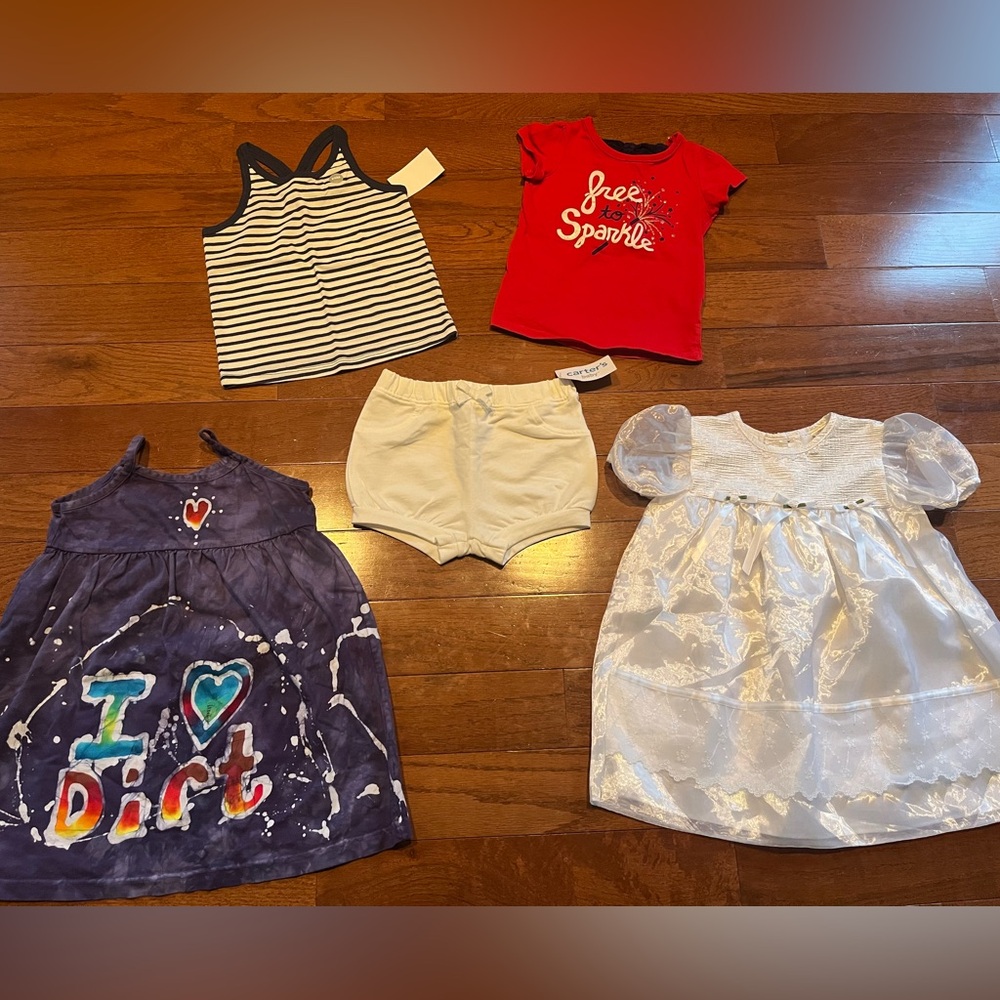 Carter's Kids Shirts & Tops - Red, White, Blue, Black